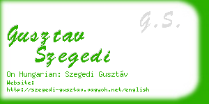 gusztav szegedi business card