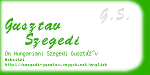 gusztav szegedi business card